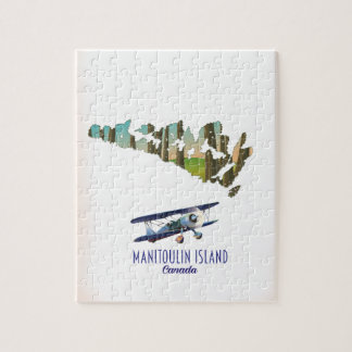Manitoulin Island Canada map Jigsaw Puzzle