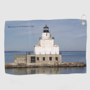 Manitowoc North Breakwater Light golf towel
