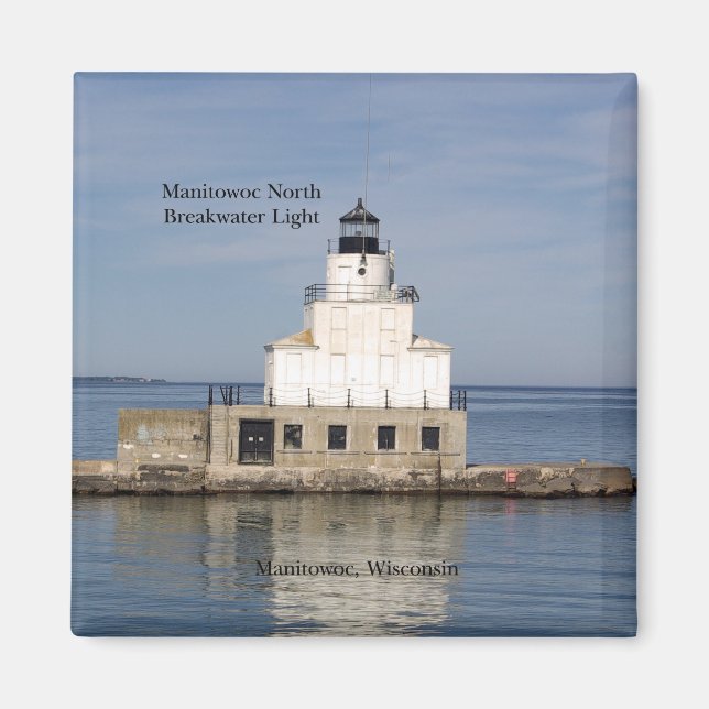 Manitowoc North Breakwater Light magnet (Front)