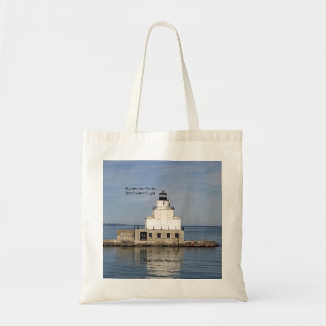 Manitowoc North Breakwater Light tote bag (Front)