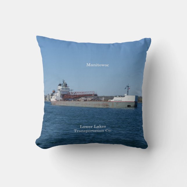 Manitowoc square pillow (Front)
