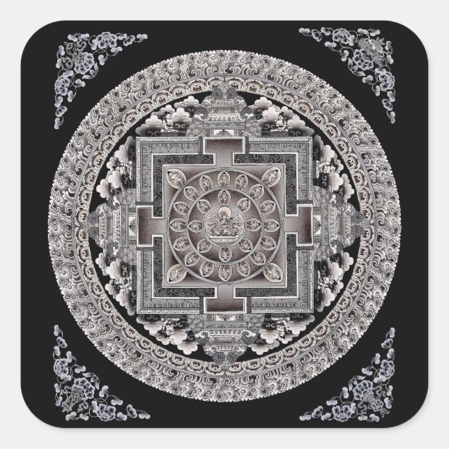 Manjushri Mandala Sticker (Front)