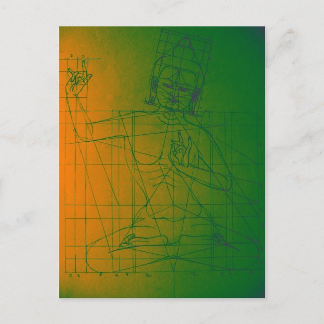 Manjushri Sketch Postcard (Front)