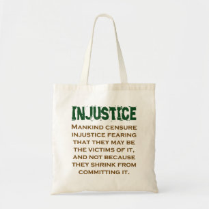 Mankind Censure Injustice Fearing - Injustice Quot Tote Bag