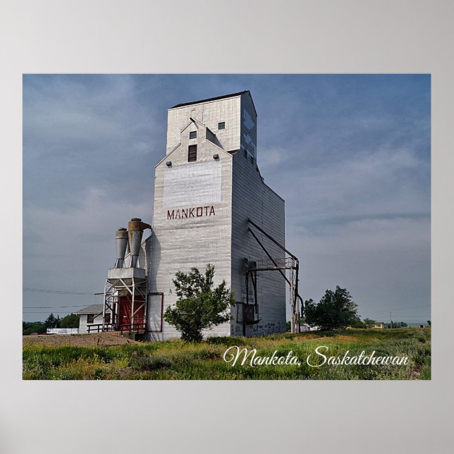 Mankota Grain Elevator Poster (Front)