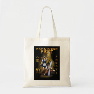 Manktoberfest black background tote bag