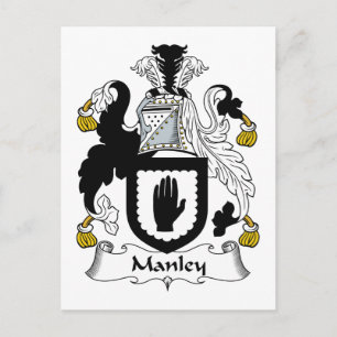 Manley Family Crest Postcard