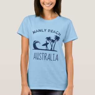 Manly Beach Australia surfing T-Shirt