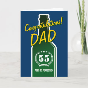 Manly Birthday card for men Congratulations dad