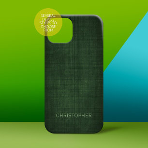 Manly Executive Linen Design with Name iPhone 15 Pro Max Case