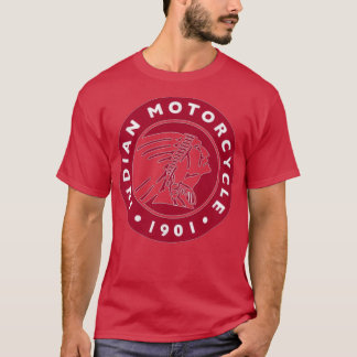 Manly Maroon Motorcycle  T-Shirt