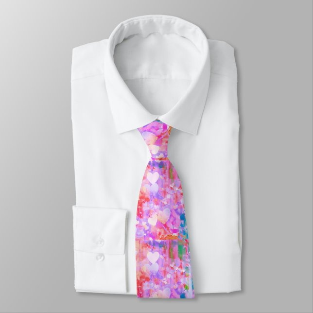 Manly Men Wear Pink Neck Tie (Tied)