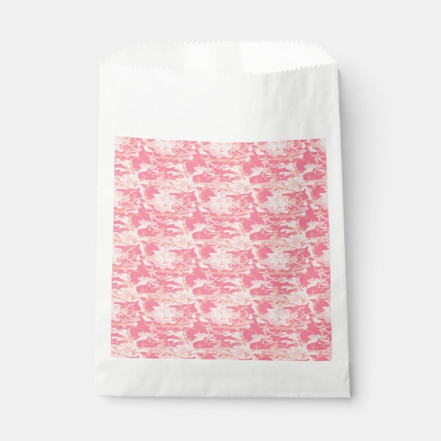 Manly Pink Camo Favour Bags (Front)