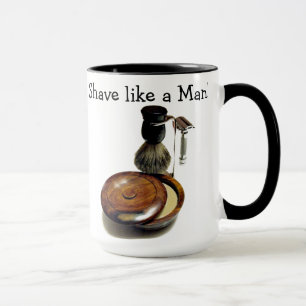 Manly Shave Mug