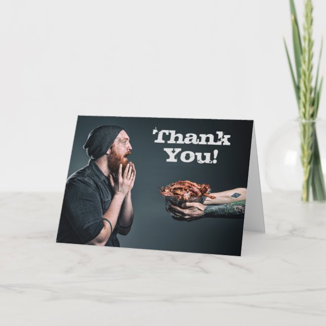 Manly Thank You Card (Front)