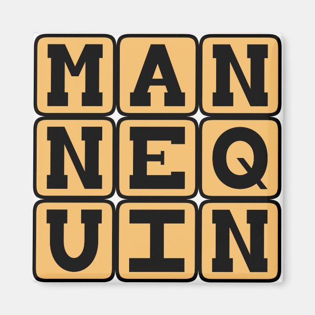 Mannequin, Fashion Dummy Magnet (Front)