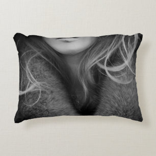 Mannequin in Black and White Decorative Cushion