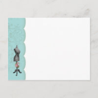 Mannequin Postcard With Compliments