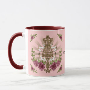 Mannequin Roses wedding mug