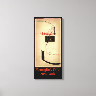 Mannglio's cafe' canvas print