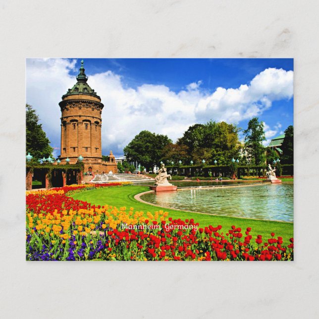 Mannheim, Germany beautiful scenic photograph Postcard (Front)