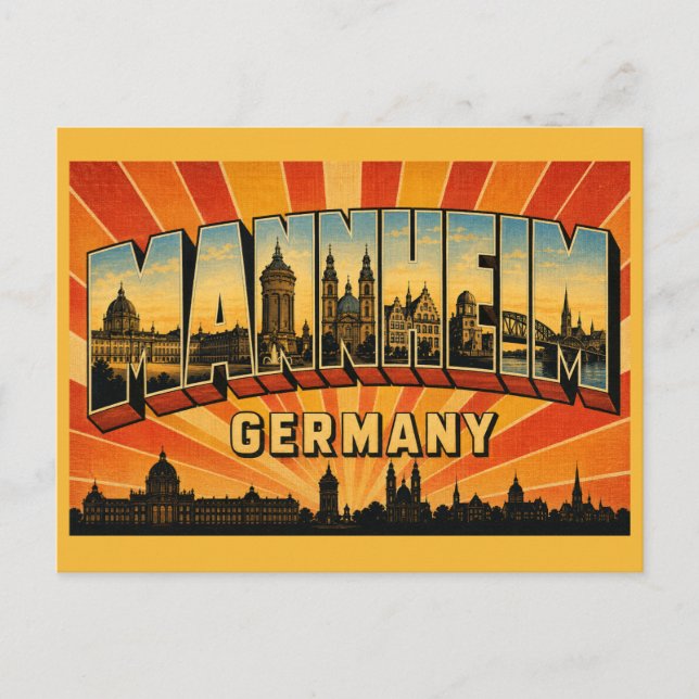  Mannheim Germany Palace Postcard (Front)