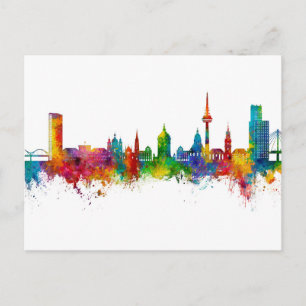 Mannheim Germany Skyline Postcard