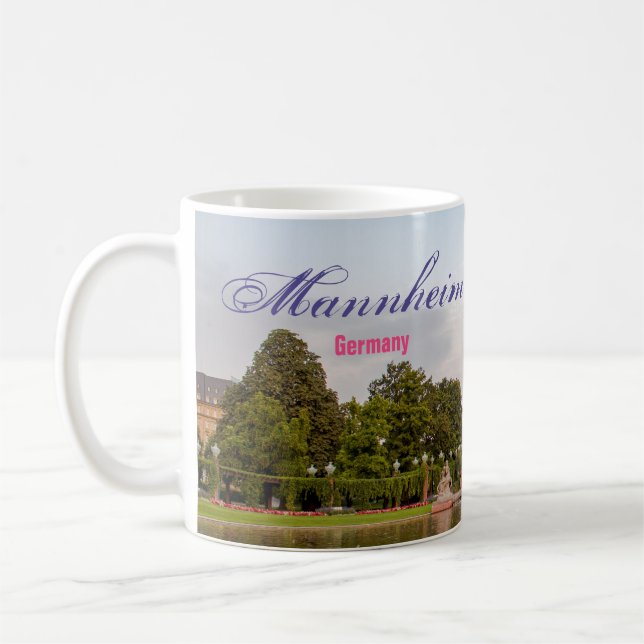 Mannheim Germany Tower Scenic Coffee Mug (Left)