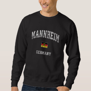 Mannheim Germany Vintage Athletic Sports Design Sweatshirt