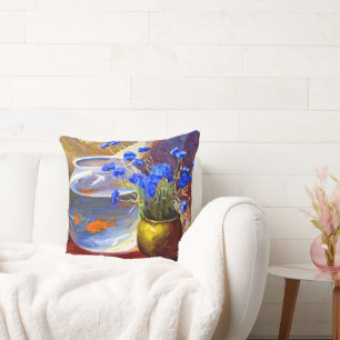 Mannheim - Goldfish Bowl and Flowers Cushion