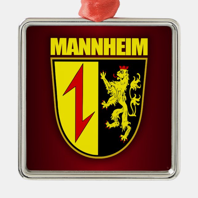 Mannheim Metal Tree Decoration (Front)