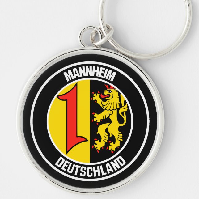 Mannheim Round Emblem Key Ring (Front)