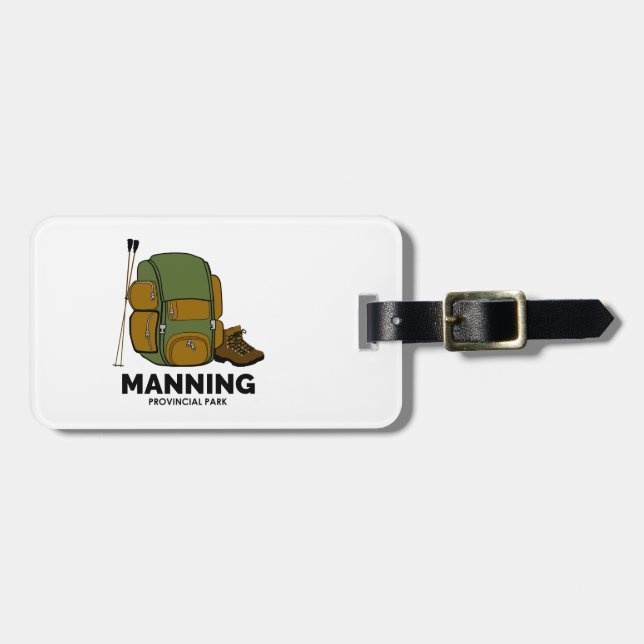 Manning Provincial Park Backpack Luggage Tag (Front Horizontal)