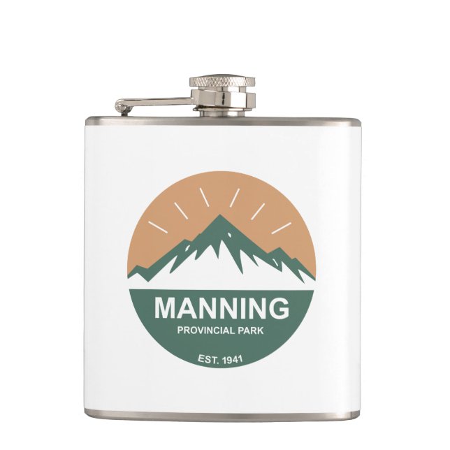 Manning Provincial Park Hip Flask (Front)