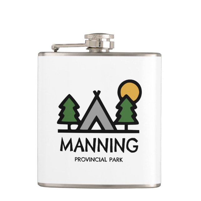 Manning Provincial Park Hip Flask (Front)