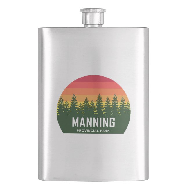 Manning Provincial Park Hip Flask (Front)