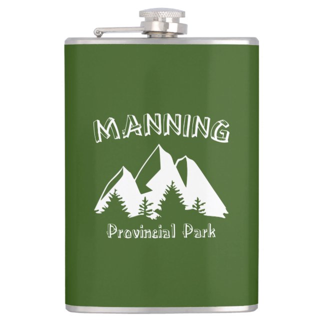 Manning Provincial Park Hip Flask (Front)