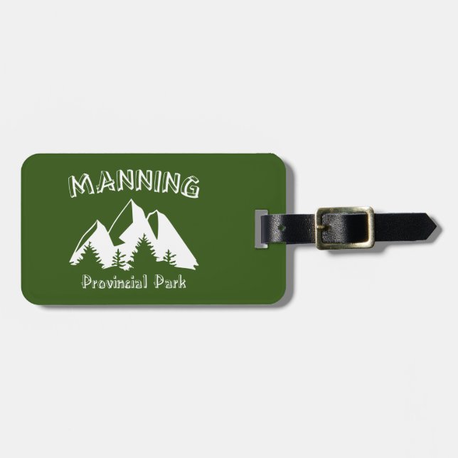 Manning Provincial Park Luggage Tag (Front Horizontal)