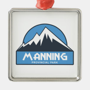 Manning Provincial Park Metal Tree Decoration