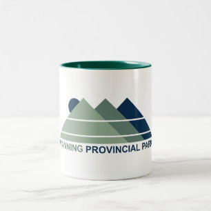 Manning Provincial Park Mountain Sun Two-Tone Coffee Mug