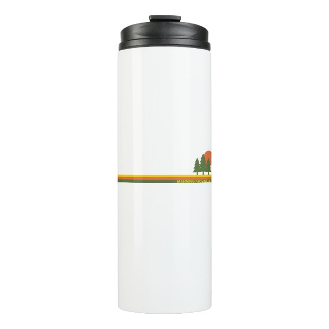 Manning Provincial Park Pine Trees Sun Thermal Tumbler (Front)