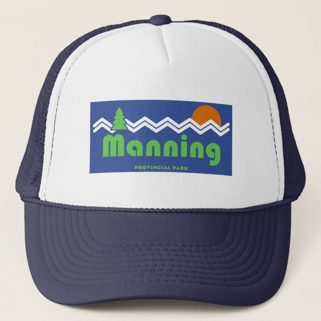 Manning Provincial Park Retro Trucker Hat (Front)