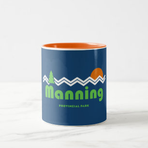 Manning Provincial Park Retro Two-Tone Coffee Mug