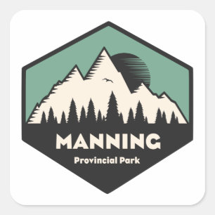 Manning Provincial Park Square Sticker