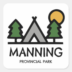 Manning Provincial Park Square Sticker