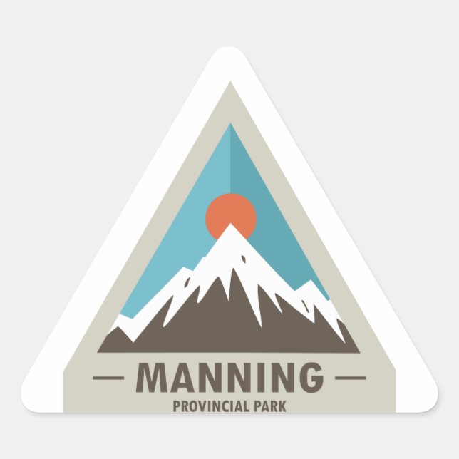 Manning Provincial Park Triangle Sticker (Front)