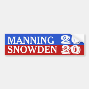 Manning/Snowden 2020 Bumper Sticker