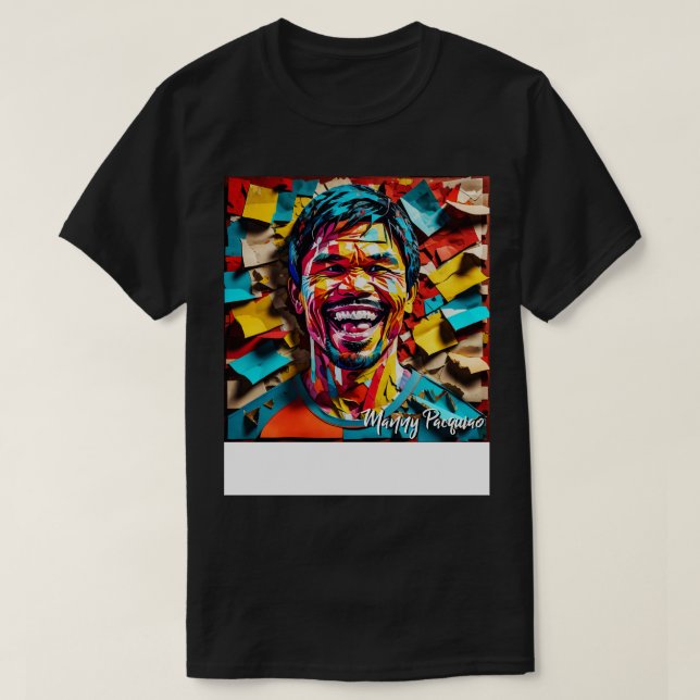 Manny Pacquiao Paper Art TShirt (Design Front)