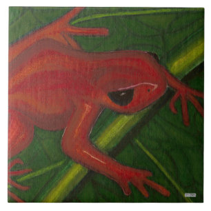 Manny The Mantella (Frog) Tile