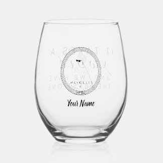 Manoules Wine Glass